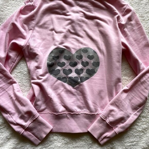Vintage Pink Universal Studios Heart Zip Up Hoodie - Picture 3 of 8